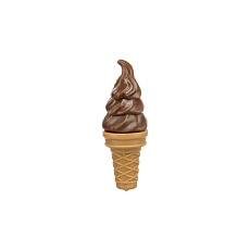 Soft Ice, zmrzlina s kuřecím  50 g, hnědá