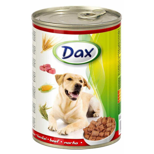 DAX hovězí kousky pro psy 415g