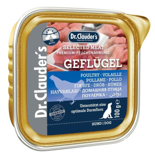 Dr.Clauder´s paštika Geflügel (drůbeží) 100g dog