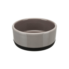 Keramická miska s gumovovým okrajem, 0,4l/ o 12cm, šedá