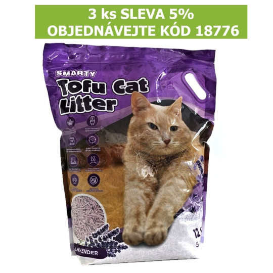 Smarty Tofu Cat Litter- Levender- podestýlka 12l/5,4L