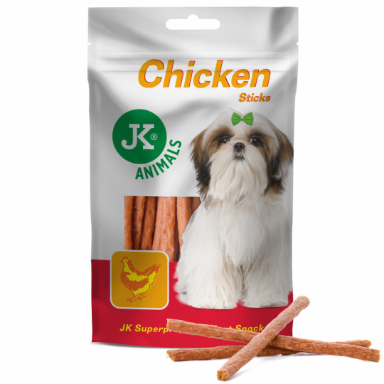 JK Meat Snack dog Chicken Stick  80g ,sušené kuřecí tyčinky 
