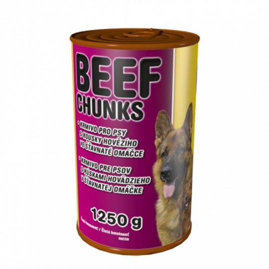 Konzerva BEEF CHUNKS 1250g