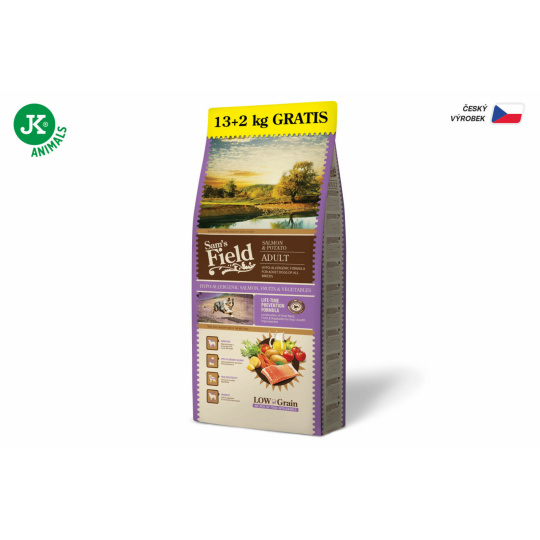  Sam´s Field Low Adult , Salmon/ Potato 13kg