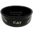 Nobby GOLDEN CAT keramická miska pro kočky černá se zlatým vzorem 13,5x4,5cm/0,25l
