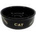 Nobby GOLDEN CAT keramická miska pro kočky černá se zlatým vzorem 13,5x4,5cm/0,25l