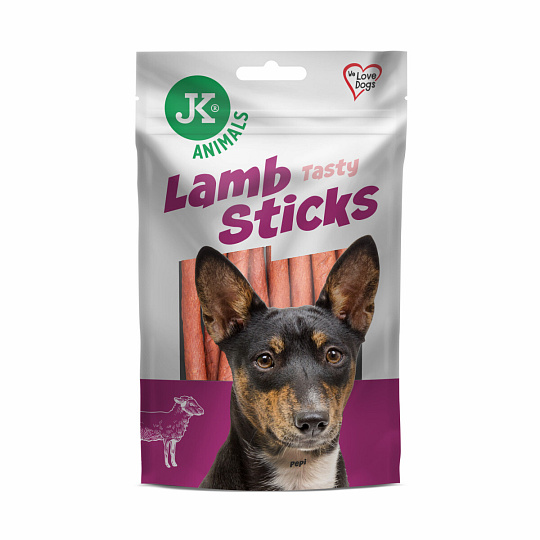 JK ANIMALS Lamb Tasty Sticks, sušené jehněčí tyčinky, 80 g
