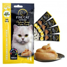 Fine Cat Exlusive krémová svačinka Chicken/Shrimps 4x15g