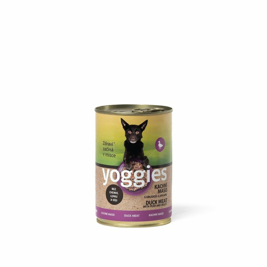 Yoggies 400g , Kachní maso s jáhlami a hruškami