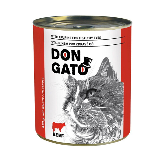 DON GATO konzerva pro kočky- hovězí 850g