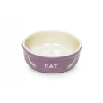 Nobby Cat keramická miska 13,5 cm fialová 250ml