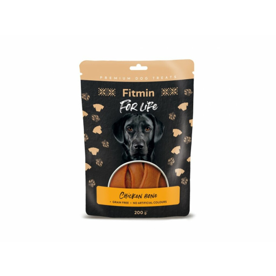 Fitmin For Life Kuřecí kostička, pochoutka pro psy 10cm/200g
