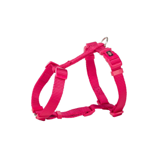 H postroj PREMIUM M-L: 52-75cm / 20mm, fuchsia
