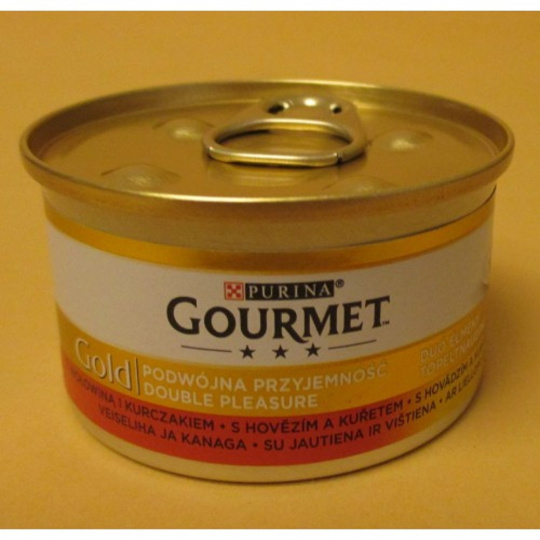 Gourmet  85g gold hovězí+kuře 
