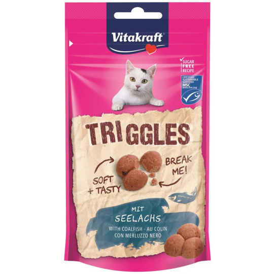 Vitakraft Cat pochoutka Triggles rybí 40g