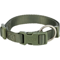 Nylonový obojek PREMIUM S: 25-40cm/15mm, olivově zelená