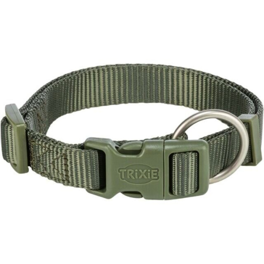 Nylonový obojek PREMIUM S: 25-40cm/15mm, olivově zelená Nylonový obojek PREMIUM S: 25-40cm/15mm, olivově zelená