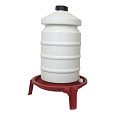 TOPTRADE napáječka plastová, barelová, na podstavci, pro drůbež, 20 l