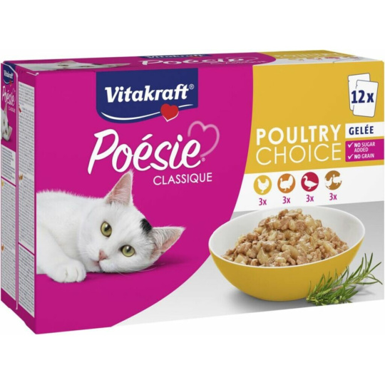 Poésie Classique Multipack 12x 85 g kuře, krůta, kachna v želé kapsa