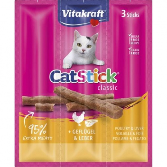 Cat Stick mini 3ks/18g drůbež+játra