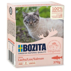 Bozita 370g cat chunks in gravy with salmon 