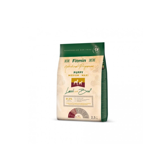 FITMIN Dog Medium Maxi Puppy Lamb / Beef 2,5kg