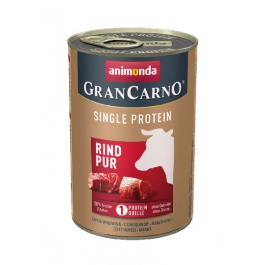 GRANCARNO Single Protein 400 g hovězí konzerva pro psy