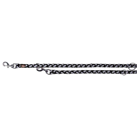 Vodítko CAVO kulaté prodlužovací reflexní, L - XL: 2m / 18mm, černá Vodítko CAVO kulaté prodlužovací reflexní, L - XL: 2m / 18mm, černá