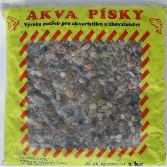 Akvarijní štěrk č.10 Lhota 3kg přírodní