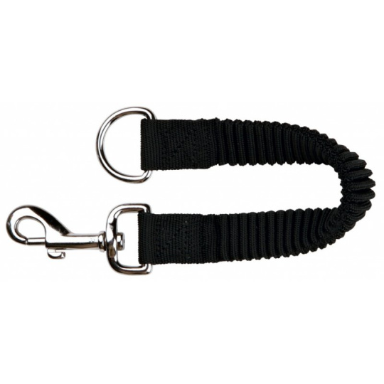 Tlumič tahu, nylonové vodítko s gumou S-M 21 cm/15 mm černé