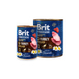 Brit Premium Dog by Nature konzerva pro psy , Turkey/Liver 400g