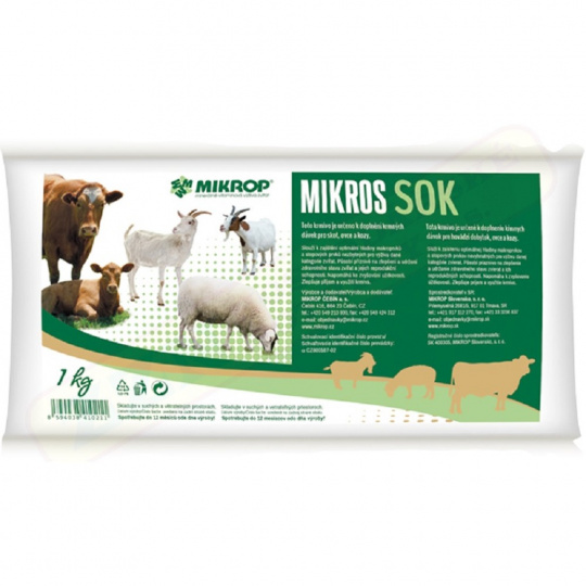 Mikros 1kg SOK pro skot,ovce a kozy -sáček