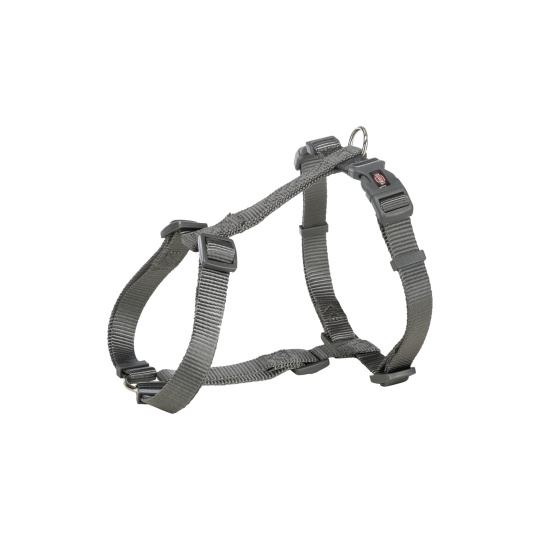 H - postroj PREMIUM M - L: 52-75cm / 20mm, grafit