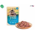 Sams Field True Meat Fillets with White Fish / Green Peas, kapsička pro kočky 85 g 