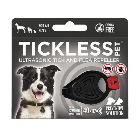 Tickless pet-černý , elektronický odpuzovač blech a klíšťat
