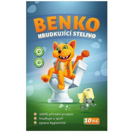 Benko, savé, hrudkující stelivo 10 kg