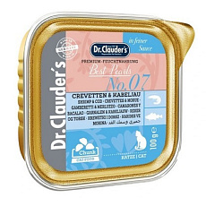 Dr.Clauder´s 100g Crevetten /  Kabeljau (treska+kreveta) cat