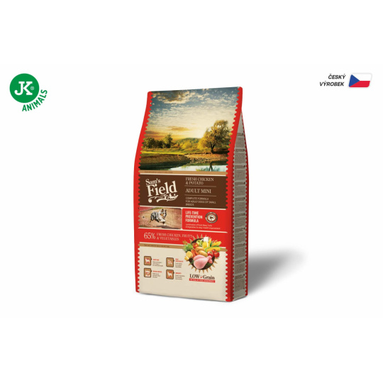 Sams Field Low Grain Adult Mini Chicken & Potato 8 kg (Sams Field bez pšenice)