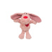 Dog VALENTINE, plyšový pes s dlouhýma ušima 28 cm, růžová 