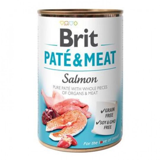 Brit Dog konzerva Paté/ Meat Salmon 400g