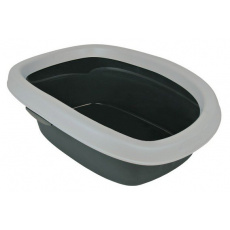 WC pro kočky CARLO 2 38x17x58cm  - sv. šedá/tm. šedá