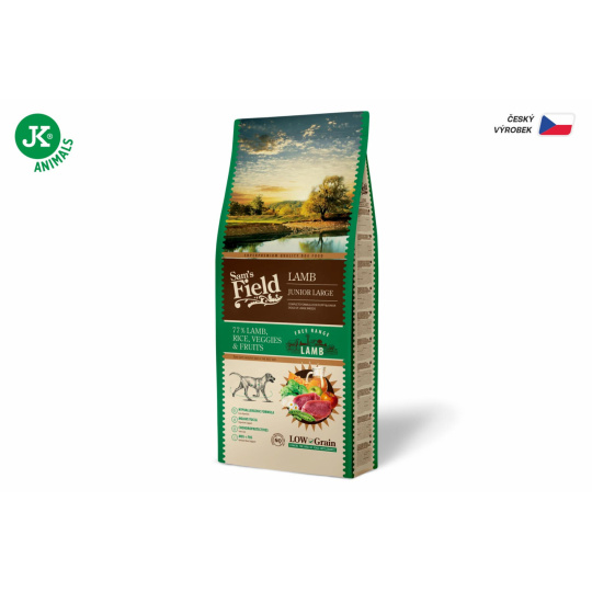Sams Field Low Grain Junior Large Lamb - Free Range 13 kg (Sams Field bez pšenice)