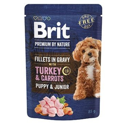 Brit Premium Dog Puppy Fillets Gravy Turkey&Carrots 85g Brit Premium Dog Puppy Fillets Gravy Turkey&Carrots 85g