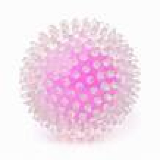 TPR-míč s bodlinami odolná hračka z termoplast. pryže (růžový)