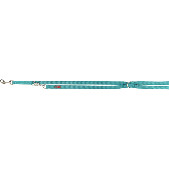 Vodítko PREMIUM prodlužovací dvouvrstvé, XS - S: 2m / 15mm -  aqua
