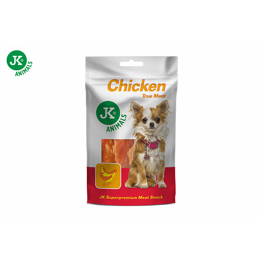Sušené kuřecí maso, 80 g, masový pamlsek pro psy (Chicken True Meat Snack)