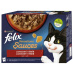 Felix Sensations 85gx12ks kaps. hovězí+jehně+krůta+kachna v omáčce