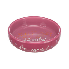 Keramická miska nízká,pro kočky s krátkým čumákem 0,3l /15 cm