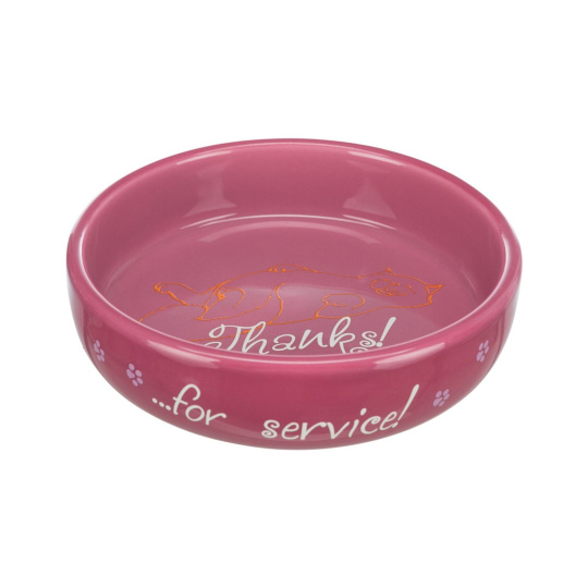 Keramická miska nízká,pro kočky s krátkým čumákem 0,3l /15 cm Keramická miska nízká,pro kočky s krátkým čumákem 0,3l /15 cm