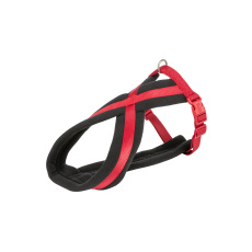 Nylonový postroj PREMIUM podšitý - červená Nylonový postroj PREMIUM podšitý - červená